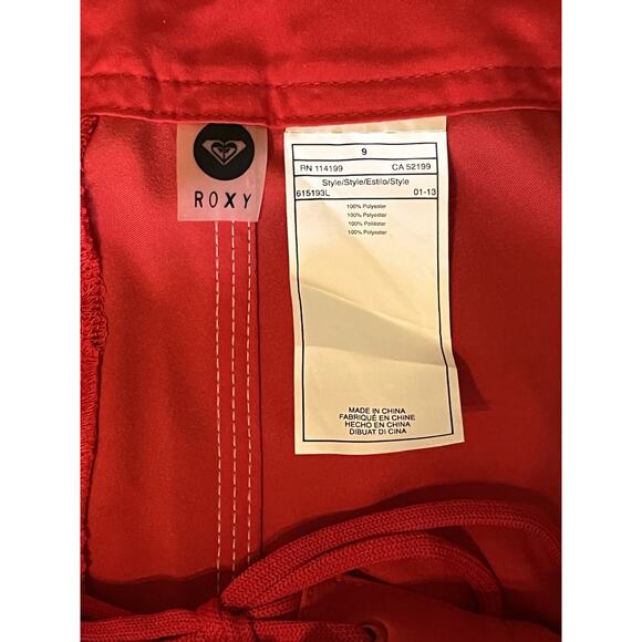 Roxy Lifeguard Board Shorts Size 9 – Red NWT Uniform Swim Trunks - Picture 3 of 6
